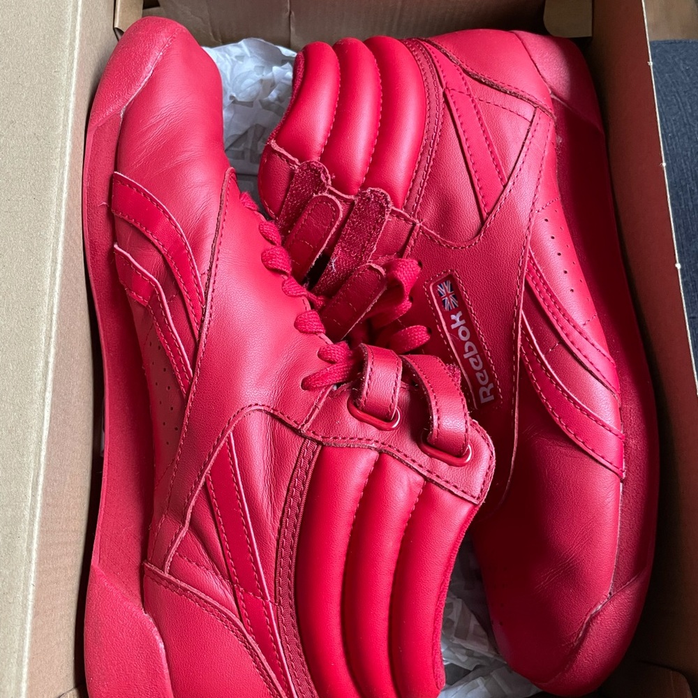 Red Reebok hightop